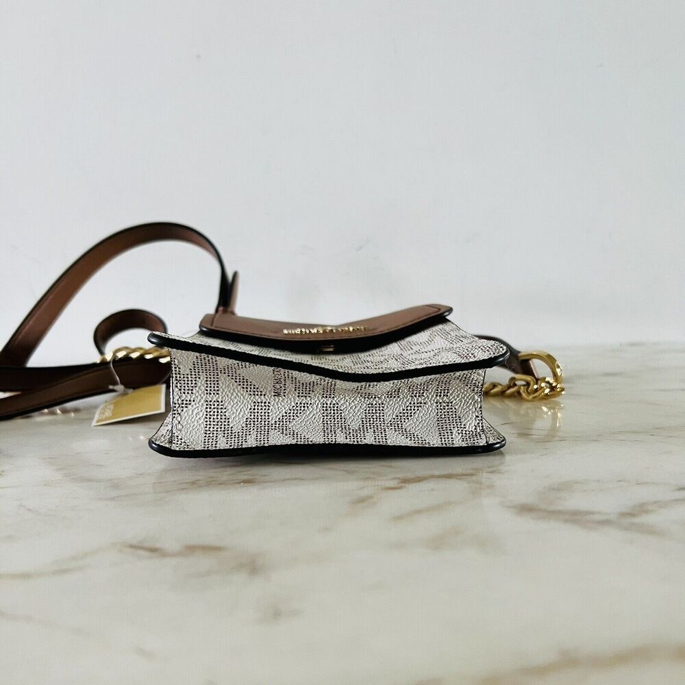 MICHAEL KORS Jet Set Charm Vanilla Luggage Small Phone Crossbody Bag - Picture 4 of 8